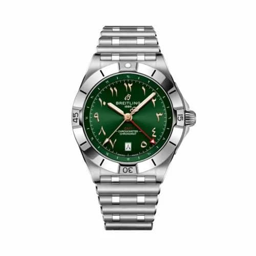 Breitling Chronomat 40 GMT Stainless Steel / Green / Middle East A32398A51L1A1 — фото часов Breitling Chronomat 40 GMT Stainless Steel / Green / Middle East A32398A51L1A1 — фото часов