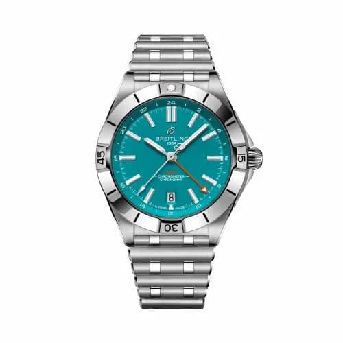 Breitling Breitling Chronomat Automatic GMT 40 NFL Miami Dolphins Edition A32398B11L1A1 — фото часов Breitling Breitling Chronomat Automatic GMT 40 NFL Miami Dolphins Edition A32398B11L1A1 — фото часов