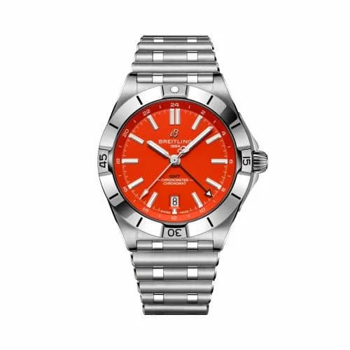 Breitling Breitling Chronomat Automatic GMT 40 NFL Cincinnati Bengals Edition A32398C21O1A1 — фото часов Breitling Breitling Chronomat Automatic GMT 40 NFL Cincinnati Bengals Edition A32398C21O1A1 — фото часов
