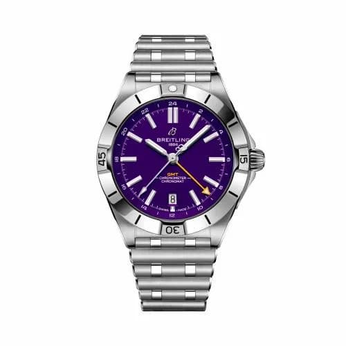 Breitling Breitling Chronomat Automatic GMT 40 NFL Minnesota Vikings Edition A32398C31Q1A1 — фото часов Breitling Breitling Chronomat Automatic GMT 40 NFL Minnesota Vikings Edition A32398C31Q1A1 — фото часов