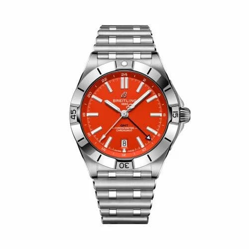 Breitling Breitling Chronomat Automatic GMT 40 NFL Denver Broncos Edition A32398C81O1A1 — фото часов Breitling Breitling Chronomat Automatic GMT 40 NFL Denver Broncos Edition A32398C81O1A1 — фото часов