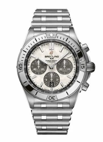 Breitling Chronomat B01 42 Stainless Steel / MOP / Japan AB0134101A1A1 — фото часов Breitling Chronomat B01 42 Stainless Steel / MOP / Japan AB0134101A1A1 — фото часов