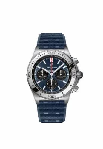 Breitling Chronomat B01 42 Stainless Steel / Blue / Rubber AB0134101C1S1 — фото часов Breitling Chronomat B01 42 Stainless Steel / Blue / Rubber AB0134101C1S1 — фото часов