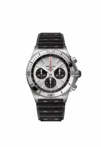 Breitling Chronomat B01 42 Stainless Steel / Silver / Rubber AB0134101G1S2 — фото часов Breitling Chronomat B01 42 Stainless Steel / Silver / Rubber AB0134101G1S2 — фото часов
