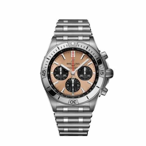 Breitling Chronomat B01 42 Stainless Steel / Copper / Rouleaux AB0134101K1A1 — фото часов Breitling Chronomat B01 42 Stainless Steel / Copper / Rouleaux AB0134101K1A1 — фото часов