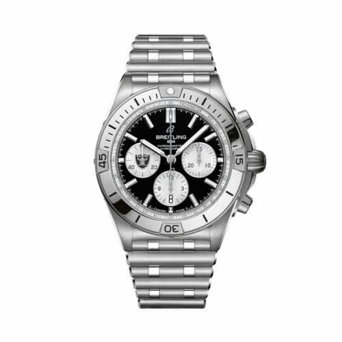 Breitling Chronomat B01 42 NFL Las Vegas Raiders / Rouleaux AB01342B1B1A1 — фото часов Breitling Chronomat B01 42 NFL Las Vegas Raiders / Rouleaux AB01342B1B1A1 — фото часов