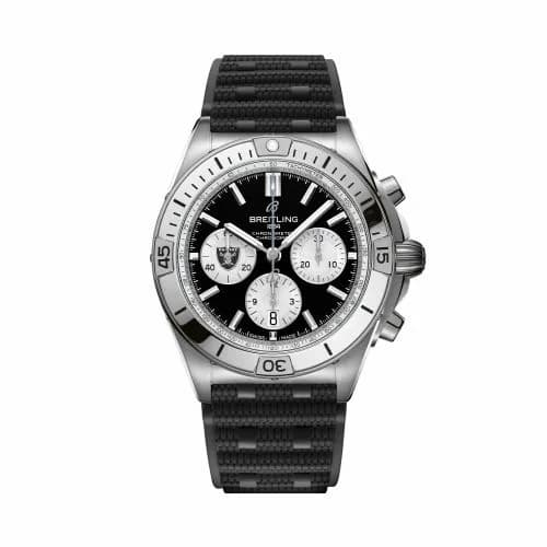 Breitling Chronomat B01 42 NFL Las Vegas Raiders AB01342B1B1S1 — фото часов Breitling Chronomat B01 42 NFL Las Vegas Raiders AB01342B1B1S1 — фото часов
