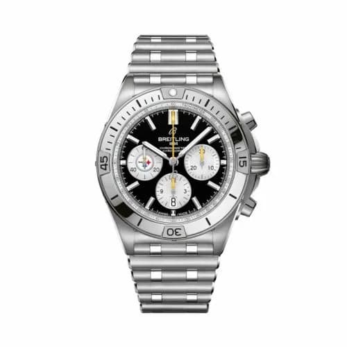 Breitling Chronomat B01 42 NFL Pittsburgh Steelers / Rouleaux AB01342B1B2A1 — фото часов Breitling Chronomat B01 42 NFL Pittsburgh Steelers / Rouleaux AB01342B1B2A1 — фото часов