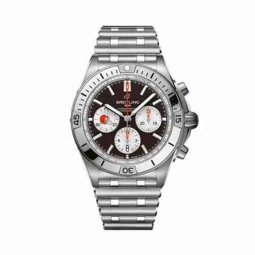 Breitling Chronomat B01 42 NFL Cleveland Browns / Rouleaux AB01342B1B6A1 — фото часов Breitling Chronomat B01 42 NFL Cleveland Browns / Rouleaux AB01342B1B6A1 — фото часов