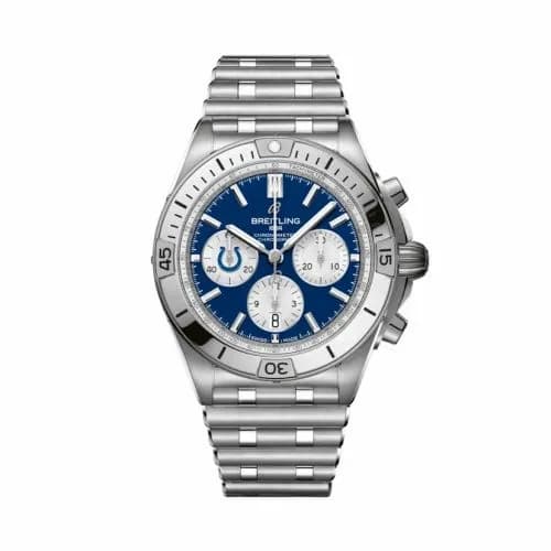 Breitling Chronomat B01 42 NFL Indianapolis Colts / Rouleaux AB01342B1C2A1 — фото часов Breitling Chronomat B01 42 NFL Indianapolis Colts / Rouleaux AB01342B1C2A1 — фото часов