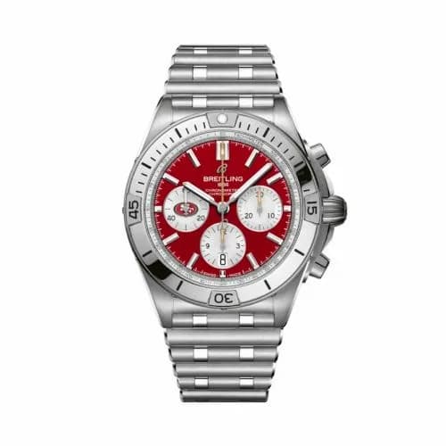 Breitling Chronomat B01 42 NFL San Francisco 49ers / Rouleaux AB01342B1K1A1 — фото часов Breitling Chronomat B01 42 NFL San Francisco 49ers / Rouleaux AB01342B1K1A1 — фото часов
