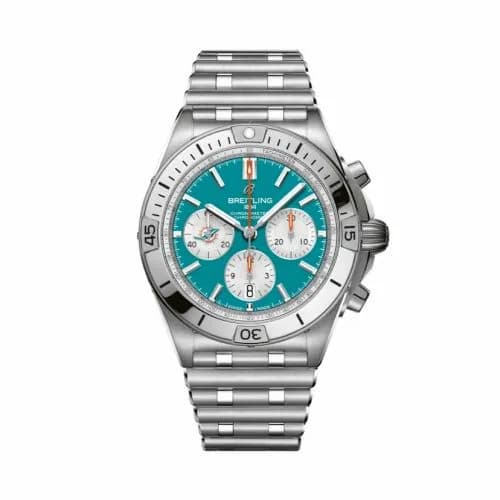 Breitling Chronomat B01 42 NFL Miami Dolphins / Rouleaux AB01342B1L2A1 — фото часов Breitling Chronomat B01 42 NFL Miami Dolphins / Rouleaux AB01342B1L2A1 — фото часов
