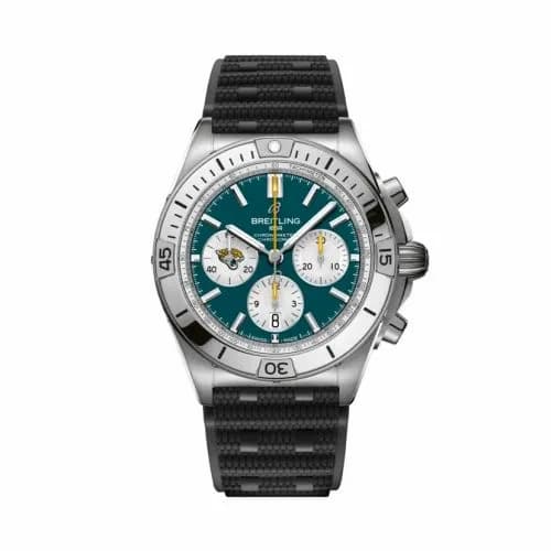 Breitling Chronomat B01 42 NFL Jacksonville Jaguars AB01342B1L3S1 — фото часов Breitling Chronomat B01 42 NFL Jacksonville Jaguars AB01342B1L3S1 — фото часов