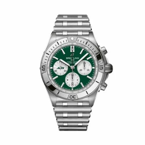 Breitling Chronomat B01 42 NFL New York Jets / Rouleaux AB01342B1L5A1 — фото часов Breitling Chronomat B01 42 NFL New York Jets / Rouleaux AB01342B1L5A1 — фото часов