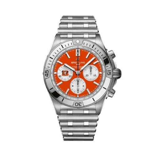 Breitling Chronomat B01 42 NFL Cincinnati Bengals / Rouleaux AB01342B1O1A1 — фото часов Breitling Chronomat B01 42 NFL Cincinnati Bengals / Rouleaux AB01342B1O1A1 — фото часов