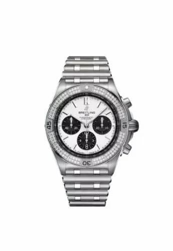 Breitling Chronomat B01 42 Stainless Steel - Diamond / White / Rubber AB01346B1A1A1 — фото часов Breitling Chronomat B01 42 Stainless Steel - Diamond / White / Rubber AB01346B1A1A1 — фото часов