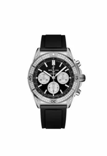 Breitling Chronomat B01 42 Stainless Steel - Diamond / Black / Rubber AB0134721B1S1 — фото часов Breitling Chronomat B01 42 Stainless Steel - Diamond / Black / Rubber AB0134721B1S1 — фото часов
