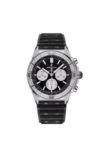 Breitling Chronomat B01 42 Stainless Steel - Diamond / Black / Rubber AB0134721B1S2 — фото часов Breitling Chronomat B01 42 Stainless Steel - Diamond / Black / Rubber AB0134721B1S2 — фото часов