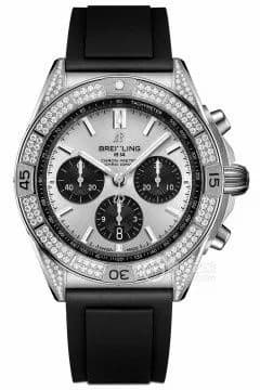 Breitling Chronomat B01 42 Stainless Steel - Diamond / Silver / Rubber AB0134721G1S1 — фото часов Breitling Chronomat B01 42 Stainless Steel - Diamond / Silver / Rubber AB0134721G1S1 — фото часов
