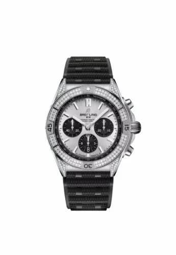 Breitling Chronomat B01 42 Stainless Steel - Diamond / Silver / Rubber AB0134721G1S2 — фото часов Breitling Chronomat B01 42 Stainless Steel - Diamond / Silver / Rubber AB0134721G1S2 — фото часов