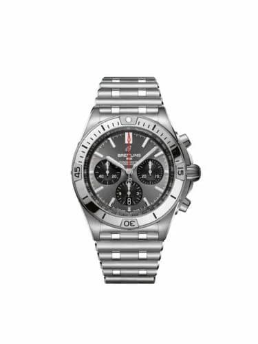 Breitling Chronomat B01 42 Stainless Steel / Anthracite / Rouleaux / Boutique Edition AB01348A1B1A1 — фото часов Breitling Chronomat B01 42 Stainless Steel / Anthracite / Rouleaux / Boutique Edition AB01348A1B1A1 — фото часов