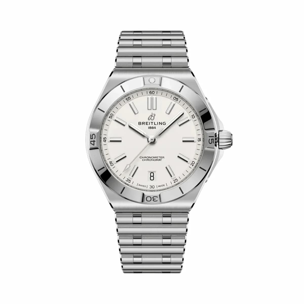 Breitling Chronomat B31 40 Stainless Steel / Silver / Rouleaux AB3114101A1A1
