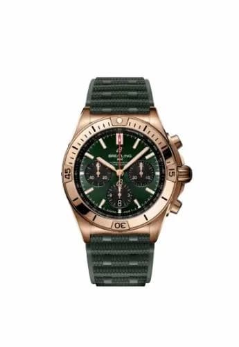 Breitling Chronomat B01 42 Red Gold / Green / Rubber RB0134101L1S1 — фото часов Breitling Chronomat B01 42 Red Gold / Green / Rubber RB0134101L1S1 — фото часов
