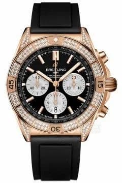Breitling Chronomat B01 42 Red Gold - Diamond / Black / Rubber RB0134721B1S1 — фото часов Breitling Chronomat B01 42 Red Gold - Diamond / Black / Rubber RB0134721B1S1 — фото часов