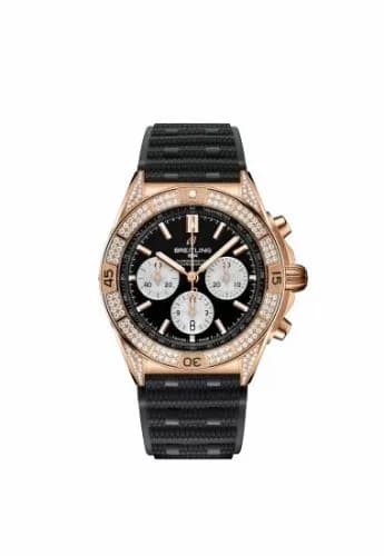 Breitling Chronomat B01 42 Red Gold - Diamond / Black / Rubber RB0134721B1S2 — фото часов Breitling Chronomat B01 42 Red Gold - Diamond / Black / Rubber RB0134721B1S2 — фото часов