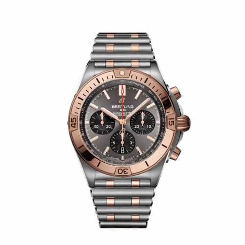 Breitling Chronomat B01 42 Stainless Steel / Red Gold / Anthracite / Rouleaux UB0134101B1U1 — фото часов Breitling Chronomat B01 42 Stainless Steel / Red Gold / Anthracite / Rouleaux UB0134101B1U1 — фото часов