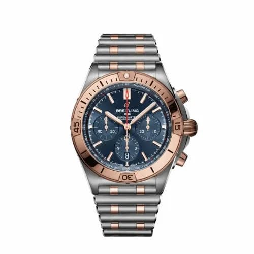 Breitling Chronomat B01 42 Stainless Steel / Red Gold / Blue / Rouleaux UB0134101C1U1 — фото часов Breitling Chronomat B01 42 Stainless Steel / Red Gold / Blue / Rouleaux UB0134101C1U1 — фото часов