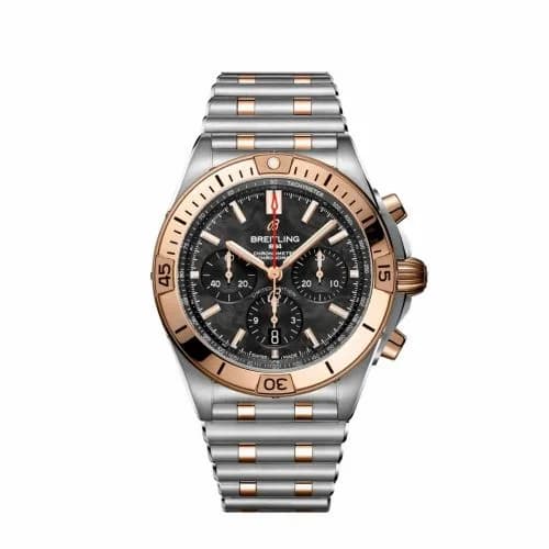 Breitling Chronomat B01 42 Stainless Steel / Red Gold / Black MOP / USA UB01341A1B1U1 — фото часов Breitling Chronomat B01 42 Stainless Steel / Red Gold / Black MOP / USA UB01341A1B1U1 — фото часов