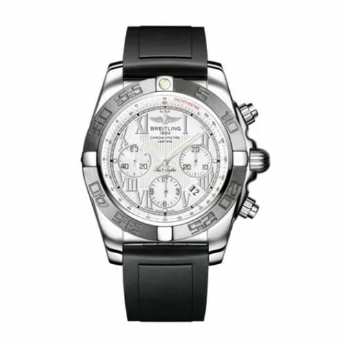 Breitling Chronomat 44 Stainless Steel / White - Roman / Rubber AB011011/A690/131S — фото часов Breitling Chronomat 44 Stainless Steel / White - Roman / Rubber AB011011/A690/131S — фото часов