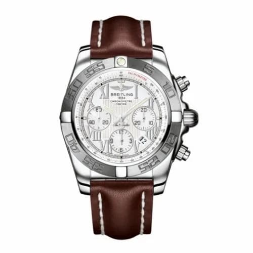 Breitling Chronomat 44 Stainless Steel / White - Roman / Calf AB011011/A690/437X — фото часов Breitling Chronomat 44 Stainless Steel / White - Roman / Calf AB011011/A690/437X — фото часов