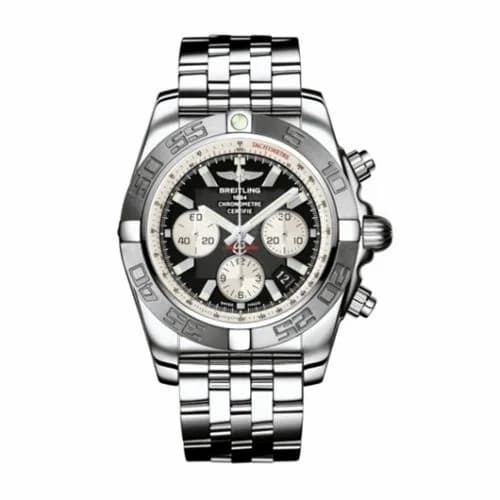 Breitling Chronomat 44 Stainless Steel / Black / Bracelet AB011011/B967/375A — фото часов Breitling Chronomat 44 Stainless Steel / Black / Bracelet AB011011/B967/375A — фото часов