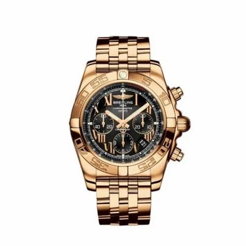 Breitling Chronomat 44 Rose Gold / Onyx Black Roman / Bracelet HB011012/B957/375H — фото часов Breitling Chronomat 44 Rose Gold / Onyx Black Roman / Bracelet HB011012/B957/375H — фото часов
