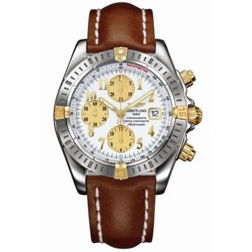 Breitling Chronomat Evolution Stainless Steel / Yellow Gold / White B1335611/A574
