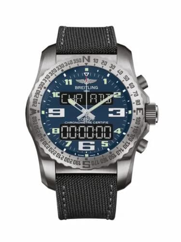 Breitling Cockpit B50 Titanium / Blue / Military / Pin EB501019/C904/100W/A20BASA.1