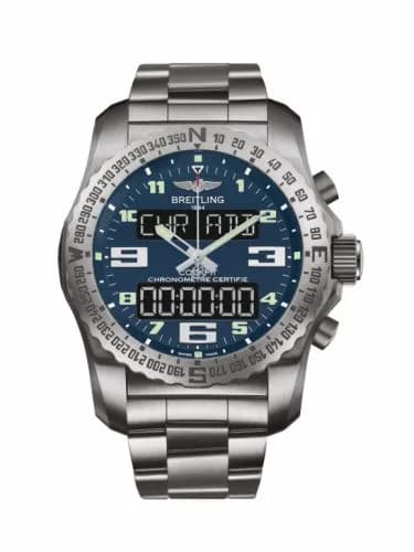 Breitling Cockpit B50 Titanium / Blue / Bracelet EB501019/C904/176E
