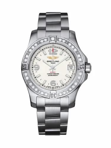 Breitling Colt 36 Diamond / Stratus Silver / Bracelet A7438953|G803|178A — фото часов Breitling Colt 36 Diamond / Stratus Silver / Bracelet A7438953|G803|178A — фото часов