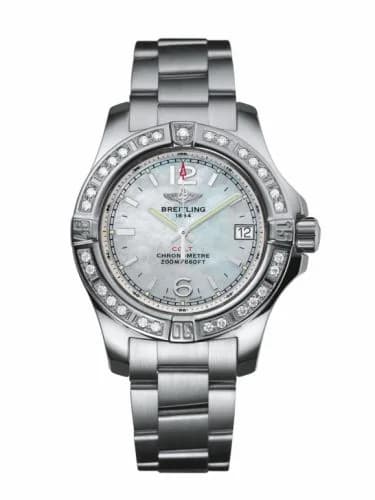 Breitling Colt Lady Diamond / Pearl / Bracelet A7738853/A770/175A — фото часов Breitling Colt Lady Diamond / Pearl / Bracelet A7738853/A770/175A — фото часов