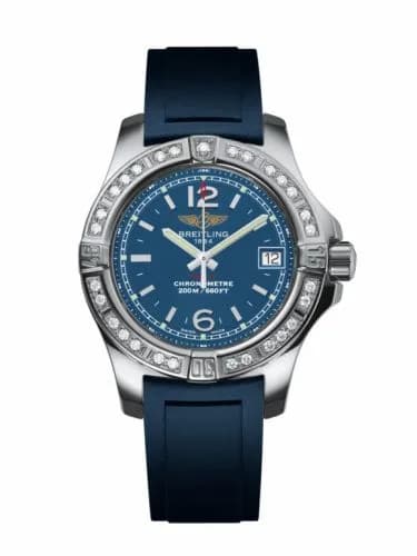 Breitling Colt Lady Diamond / Mariner Blue / Rubber / Pin A7738853/C908/141S — фото часов Breitling Colt Lady Diamond / Mariner Blue / Rubber / Pin A7738853/C908/141S — фото часов
