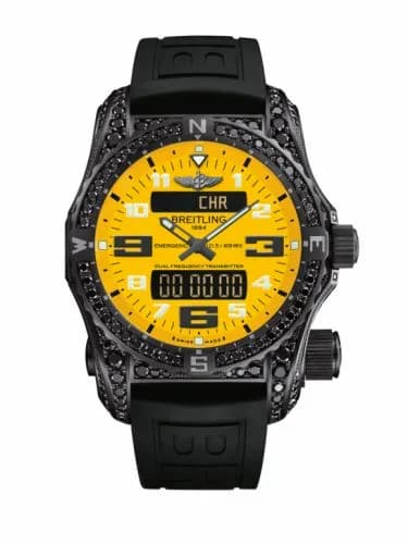 Breitling Emergency II Night Mission Diamondworks / Yellow / Rubber / Folding V76325AU/I528/156S/V20DSA.4