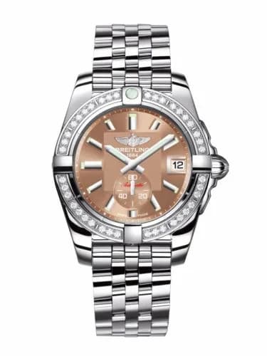 Breitling Galactic 36 Automatic Stainless Steel / Diamond / Copperhead Bronze / Bracelet A3733053/Q582/376A — фото часов Breitling Galactic 36 Automatic Stainless Steel / Diamond / Copperhead Bronze / Bracelet A3733053/Q582/376A — фото часов