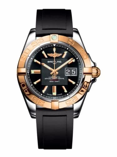 Breitling Galactic 41 Stainless Steel / Rose Gold / Trophy Black / Rubber C49350L2.BA09.132S