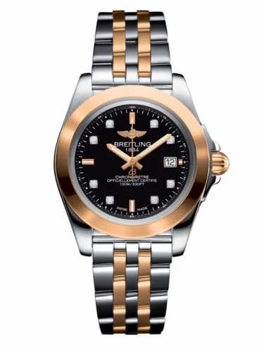 Breitling Galactic 32 Sleek Edition Stainless Steel / Rose Gold / Trophy Black Diamond / Bracelet C7133012/BF64/792C — фото часов Breitling Galactic 32 Sleek Edition Stainless Steel / Rose Gold / Trophy Black Diamond / Bracelet C7133012/BF64/792C — фото часов