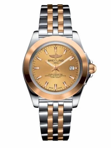 Breitling Galactic 32 Sleek Edition Stainless Steel / Rose Gold / Golden Sun / Bracelet C7133012/H549/792C — фото часов Breitling Galactic 32 Sleek Edition Stainless Steel / Rose Gold / Golden Sun / Bracelet C7133012/H549/792C — фото часов