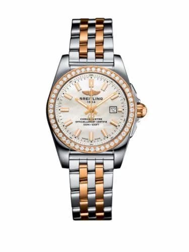 Breitling Galactic 29 Stainless Steel / Rose Gold / Diamond / Pearl / Bracelet C7234853/A791/791C — фото часов Breitling Galactic 29 Stainless Steel / Rose Gold / Diamond / Pearl / Bracelet C7234853/A791/791C — фото часов