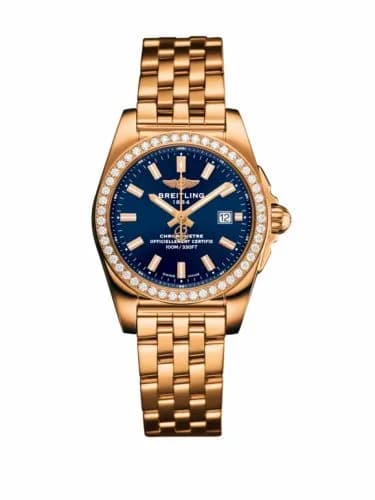 Breitling Galactic 29 Rose Gold / Diamond / Horizon Blue / Bracelet H7234853|C950|791H — фото часов Breitling Galactic 29 Rose Gold / Diamond / Horizon Blue / Bracelet H7234853|C950|791H — фото часов