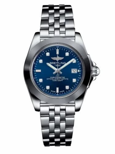 Breitling Galactic 32 Sleek Edition Stainless Steel / Horizon Blue Diamond / Bracelet W7133012/C966/792A — фото часов Breitling Galactic 32 Sleek Edition Stainless Steel / Horizon Blue Diamond / Bracelet W7133012/C966/792A — фото часов